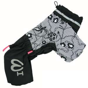 Дождевик для собак р18, спинка 36см Кружево черный для девочек Formydogs