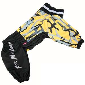 Дождевик для собак рС3, спинка 65см черно-желтый для мальчиков Formydogs