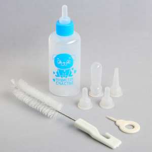 Бутылка для вскармливания для котят и щенков 60мл (соска+ершик)