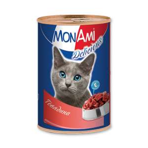 Монами конс корм для кошек Говядина 350г*20