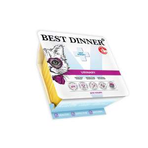 Бест Диннер Vet Profi Urinary конс для кошек при болезнях МКБ Паштет с ягненком 100 гр *14