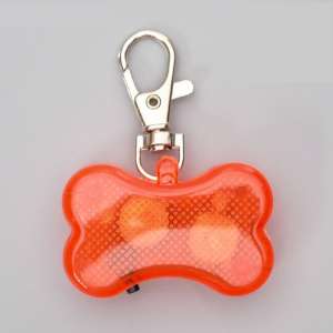 Брелок светящийся Косточка с наклейкой для записи телефона Пижон