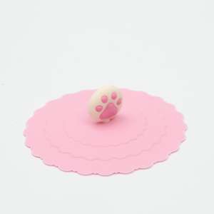 Крышка для консервных банок универсальная 10*10см розовая Пижон для кошек