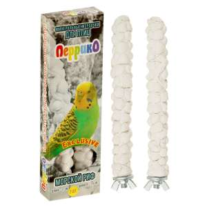 Минеральные жердочки Морской Риф для попугаев 2шт 17см Перрико