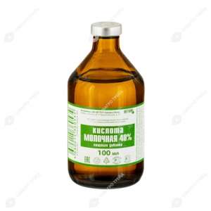 Молочная кислота 40 % 100 мл*40