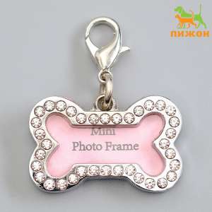 Адресник под записку Косточка малый 3,2*2см Пижон