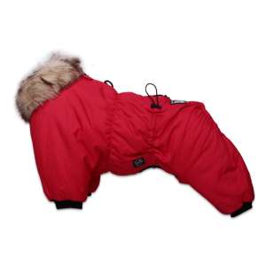 Комбинезон утепленный Nice-Style  для мальчика красный рS спинка 27см LION