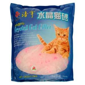 Наполнитель силикагелевый Кристэл Кэт Литтэл/Сrystal Cat Litter цветочный 3,8л/1,8кг*8