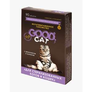 Гуд Кэт мультив. лакомство для кошек стерилизованных/кастрированных 90таб*6 для кошек