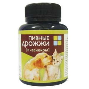 Дрожжи пивные с чесноком 80таб