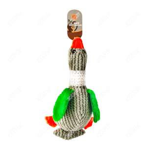 Игрушка для собак Утка мягкая 32х18х11см, крылья шуршат, микс