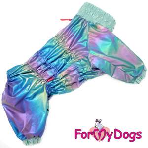 Дождевик для собак рА0, спинка 35см мультиколор металлик Formydogs для собак