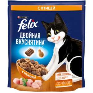 Феликс/Felix Doubli Delicious 600гр корм для кошек Курица
