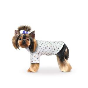 Футболка Звезды золотые рМ спинка 25-28см ZooTrend