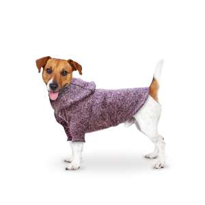 Толстовка вязанная рM спинка 25-28см сиреневая ZooTrend