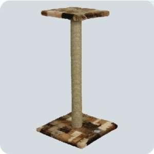 Когтеточка на подставке с полкой 480х480х940мм Зооник для кошек