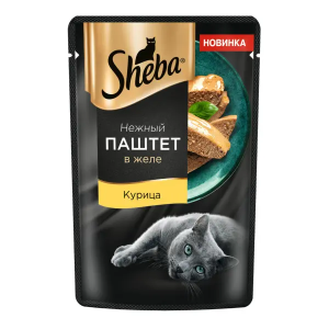 Шеба/Sheba пауч 75гр корм для кошек нежный паштет с курицей в желе*28
