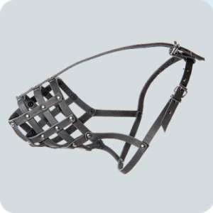 Намордник кож. №5 (немецкая овчарка, терьер) Зооник