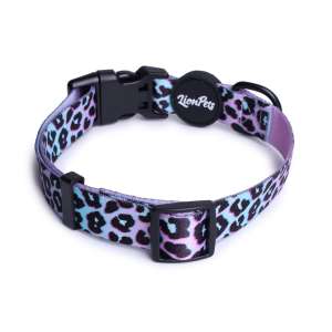 Ошейник для собак LionPets с рисунком из полиэстера  рM обхват 33-55см, ширина 2см LION