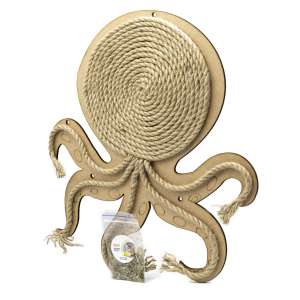 Когтеточка на стену Осьминог канат с мятой PETTO