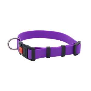 Ошейник биотановый с фастексом 25мм 37-55см матовый фиолетовый Каскад