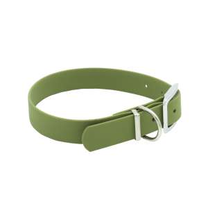 Ошейник биотановый 25мм 35-45см матовый оливковый Каскад