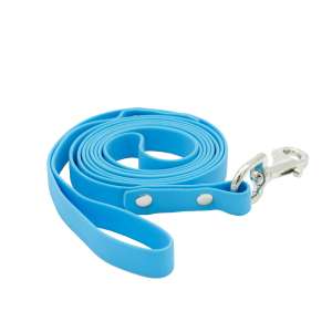 Поводок биотановый 2м*15мм матовый голубой Каскад