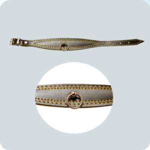 Ошейник фигурный с ажуром и кольцом 15мм/23-29см Зооник