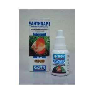 Антипар для лечения рыб 20мл (противопаразит.препар. для аквариум. рыб)*10