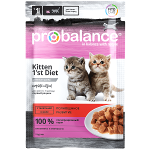 Пробаланс/Probalance пауч корм для котят телятина желе 85гр*25