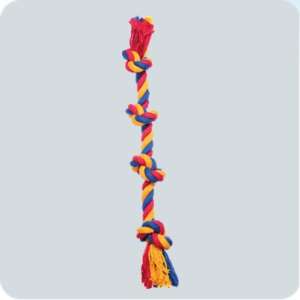 Игрушка для собак Канат Ф16 4 узла 42-44см Зооник не брать