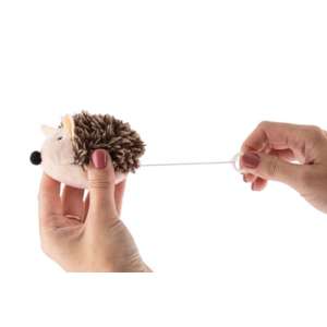 Игрушка для кошек Ёжик 7х6х4.5см с заводным механизмом, микс