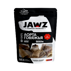Джавз/JAWZ лакомства для собак Аорта говяжья пакет №28 р-р L 50гр*30 снят с произ-ва
