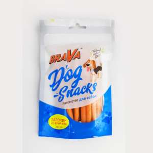 Брава/BraVa лакомства для собак палочки из Кролика 90гр