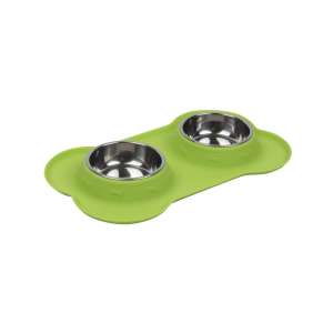 Миска двойная с силиконовым основанием 145мл*2 салатовая WF36506 Штефан/STEFAN