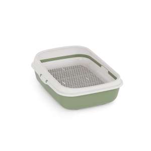 Туалет для кошек Юта малый с бортами и сеткой на высоких ножках Альтернатива 