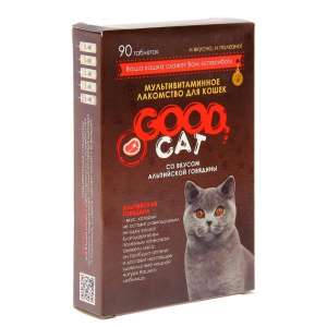 Гуд Кэт мультив. лакомство для кошек "Альпийская говядина" 90таб*6