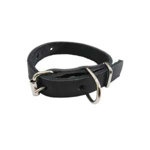 Ошейник кожа 15мм/30см 1 слой короткий 