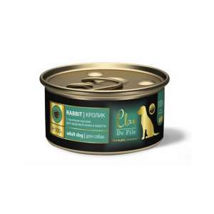 Клан/Clan De File конс. корм для собак кролик 100гр*12