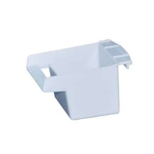 Кормушка для птиц пластик с жердочкой открытая 8*8*6,5см Уют