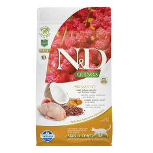 Фармина/Farmina N&D Quinoa корм для кошек Перепелка с киноа, уход за кожей и шерстью 1,5кг