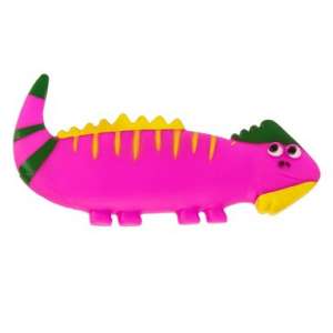 Игрушка для собак Игуана винил 19*8см фиолетовая Каскад