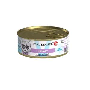 Бест Диннер Urinary конс. для кошек Утка с клюквой Exclusive VET PROFI 100гр*12