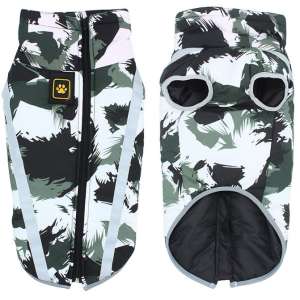 Жилет рS Beauty с воротником, молнией, светроотражающими полосками Хаки серый спинка 32см Уют