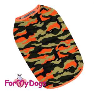 Майка для собак рB3, спинка 50см оранжевая Formydogs