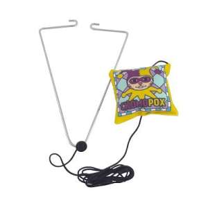 Игрушка для кошек дразнилка на дверной проем с валерианкой на резинке Антицарапки