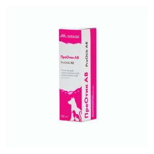 Лосьон для ушей очищающий для собак,кошек и кроликов Преотик АВ 100мл (ср-во для конт-ля микрофлоры)