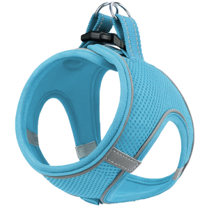 Шлейка-жилет для собак Favorite р2XS ОШ 24-28см ОГ 28-32см анатомическая дышащая голубая Уют