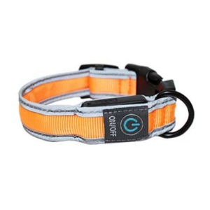 Ошейник светящийся Лэд USB Эконил р.XS красный неон 2,5*25-30см Уют