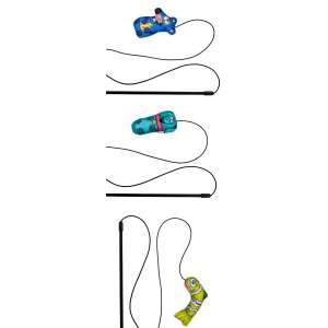 Игрушка для кошек дразнилка Таксюша, Мыш, Сардинка с кольцом с валерианой 80см Антицарапки